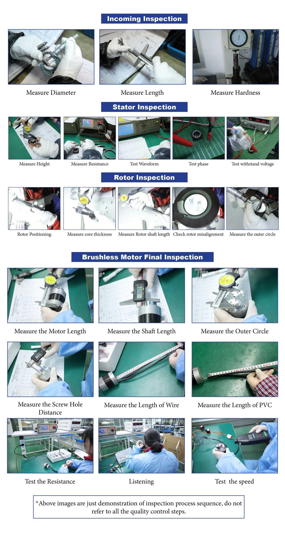 22 мм Nema 8 Bldc Motor 8 полюс 24 В 8 Вт 3 фазы 0,02 Нм 4800 об / мин (3)