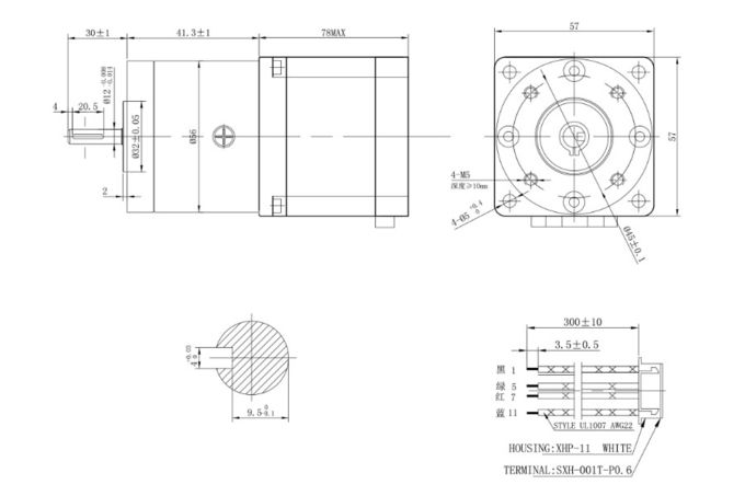 57mm 57BYGH601-05AG6 Nema23 1.1